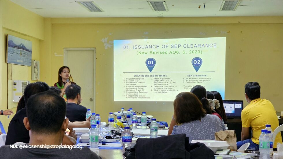 Culion Foundation Inc. Program Manager for environment attended the Environmentally Critical Areas Network(ECAN) board meeting