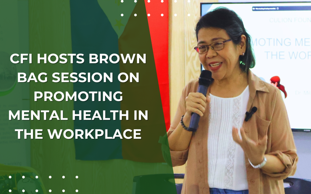 CFI Hosts Brown Bag Session on Promoting Mental Health in the Workplace